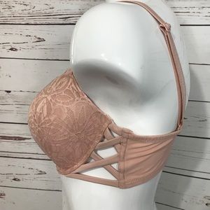 Rose Gold Victoria’s Secret Pink Push Up Bra